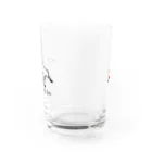 ドラジョーグッズストアの死にかけコヨーテ＆こかんまんグラス Water Glass :back