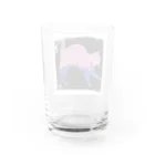 3Nyan's Mom 〜猫グッズ屋さん〜の黒ピンク 伸び猫 Water Glass :back