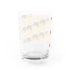 くまのマーク&マクセニのくまのマークとマクセニがいっぱい Water Glass :back