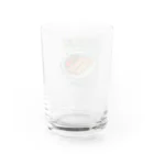 猫と釣り人のハルマキ(ドット絵) Water Glass :back