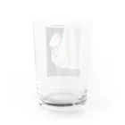 文鳥生活のてのひら文鳥もんちゃん Water Glass :back