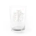 saraの猫 仲良し3兄弟 ラブリーver. Water Glass :back