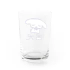 🐶の舌犬 Water Glass :back