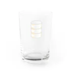 べるたもアイランド🌟の金のネコ缶（3個パック） Water Glass :back