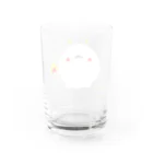 にこにこしろいるか市場 suzuri支店のうちゅうしろいるか Water Glass :back