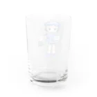 ころろのインターネットの青 Water Glass :back