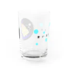 idumi-artの青い月と熱帯魚🐠 Water Glass :back