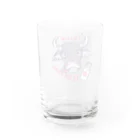 イラスト MONYAAT のテヘペロ水牛くん Water Glass :back