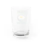 猫と釣り人のタマゴカケゴハン(ドット絵) Water Glass :back