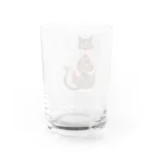 ＊　minanico　＊　Nagato Saori 's shopのラッキーキャット Water Glass :back