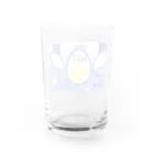 しずの@登録者400人突破☆の星の卵ロゴグッズ Water Glass :back