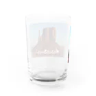 yuumi_tokunagaの絶景写真と筆文字言葉入りグッズ Water Glass :back