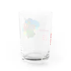 インコグッズのお店　ラブバード亭のルリコシボタン（破壊神スサノオ　RPG風ステータスバージョン） Water Glass :back