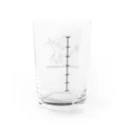 ゆるぽか！グッツ係の飲んだくLetter Water Glass :back