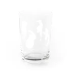 クリハラタカシのおばけ数字 Water Glass :back