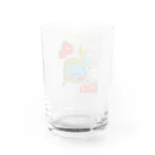 Siderunの館 B2のゆるスカジャン柄（からじしとぼたん） Water Glass :back