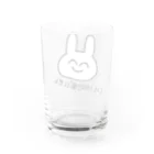 ゆるいぐっずを生み出す母のいい加減にしてほしいうさぎ Water Glass :back