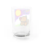 どりほぷのいぬのお月見 Water Glass :back