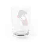 りりのお絵描き屋さんのチャイナぎゃる Water Glass :back