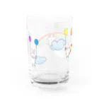 カワラリマーの風船ふわふわ Water Glass :back