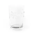 からがらのペイズリー柄とかげくん Water Glass :back