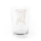 ユミ絵画の花🌼の妖精さん Water Glass :back