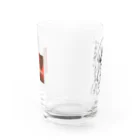 USENの【ちえくら】番組特製イラスト入りグラス Water Glass :back