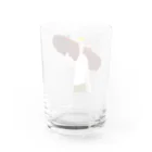 Danke Shoot Coffeeのブッシュドノエルを持ち帰る土木作業員 Water Glass :back