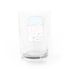 ♭ん(｢•ω•)｢のマイペースcowくん Water Glass :back