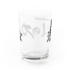 仏教エンタメ大寺院のお店の癒しの力よ横書きバージョン Water Glass :back