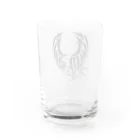 EAT ・HEART の鳳凰の威嚇 Water Glass :back