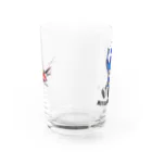 イバライガーストアのおすわり ミニライガーブルー Water Glass :back