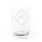 なにかしら並んでますのひところり グラス Water Glass :back