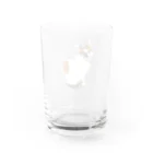 やまねくんの三毛猫　ねこ Water Glass :back