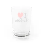 UZrecords | ユーゼットレコーズのI ♡ Hi-Res （アイ・ラヴ・ハイレゾ） Water Glass :back