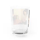 lutamakoのウエノくんとメグミくん Water Glass :back