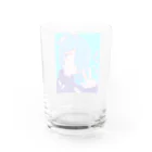 MANNZOKUの真っ青くん Water Glass :back