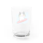 アクセルスタイルのねこサーフィン Water Glass :back