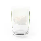 たぬ屋 うちの子多め。のフトアゴふぁぷたん。なぁに？ Water Glass :back