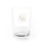 チビちゃんとココちゃんSHOPの絵画風のチビちゃんとココちゃん Water Glass :back