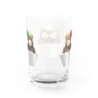 ひてんの３Dたぬきケーキ Water Glass :back