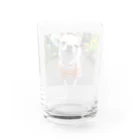 akane_art（茜音工房）のカラフルチワワ（フラワー） Water Glass :back
