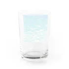 クロウタアートワーク@沖縄のEmerald sea Water Glass :back