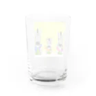 あま田こにーのしまうま、くさ、おいしい。 Water Glass :back