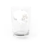 やまねくんの陽だまりのなかの三毛猫　ねこ Water Glass :back