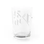 SANKAKU DESIGN STOREのどう足掻いても帰りたい。 ブラック Water Glass :back