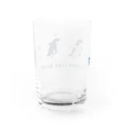 toriのおみせのPenguins (ネイビー) Water Glass :back