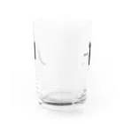 ハチワレ猫　ハチのお店のハチワレ猫　ハチ　グラス Water Glass :back