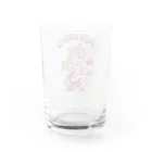 tama.llustrationのPink Drone Water Glass :back