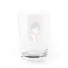 のん@お絵描き垢のたばこをすう女の子 Water Glass :back